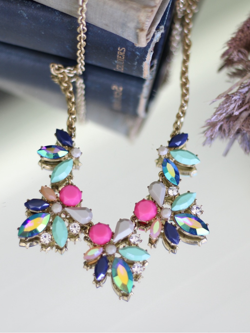 J. Crew | Iridescent Statement Necklace - Picture 2 of 9